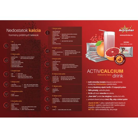 Plakat A3 Wapń, który powoduje niedobór